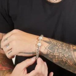 Bikergold Armbänder-Armband Zopfkette Tire - BG9001