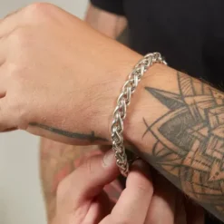 Bikergold Armbänder-Armband Zopfkette Tire - BG9001