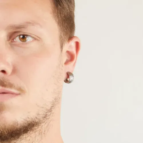 Bikergold Ohrringe-Kreole Tire Fat - BG2003