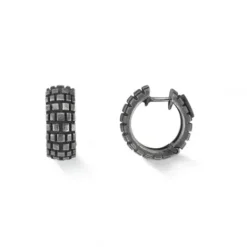 Bikergold Ohrringe-Kreolen Tire Cross - BG3005