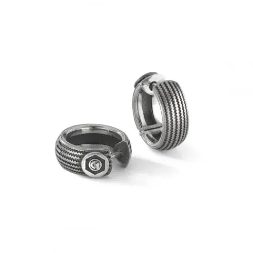 Bikergold Ohrringe-Kreolen Tire Nostalgic - BG3004