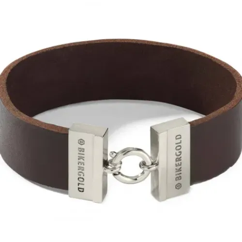 Bikergold Armbänder-Lederarmband Breit - BG8007