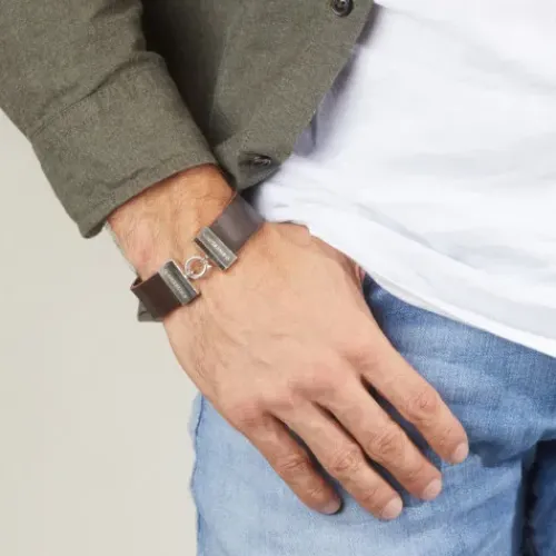 Bikergold Armbänder-Lederarmband Breit - BG8007