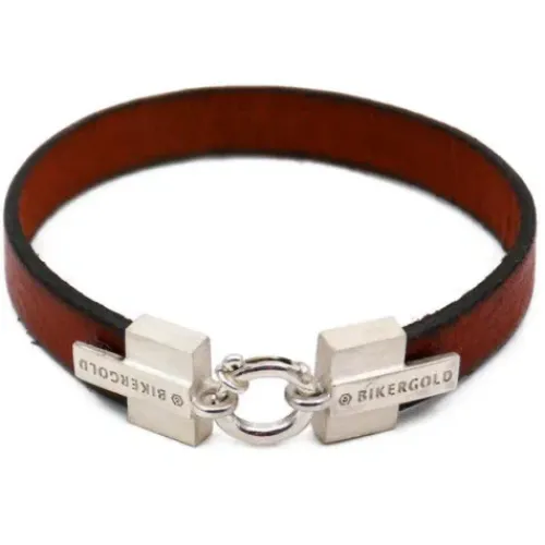 Bikergold Armbänder-Lederarmband Cognac - BG8006