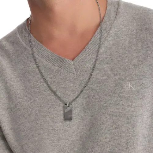 Calvin Klein Halsketten-Metallic Waves Halskette - 35100032