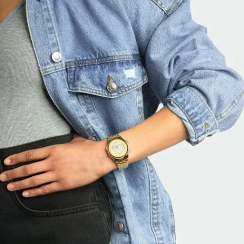 Casio Metallarmband-Vintage Round - A171WEG-9AEF