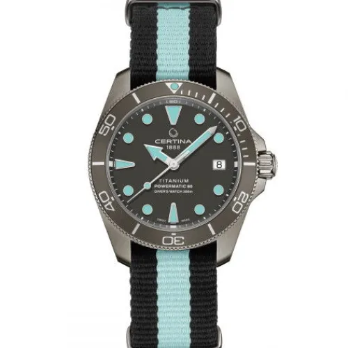 Certina Textilarmband (Nato)-DS Action Diver Powermatic 80 (38 mm) - C032.807.48.081.00