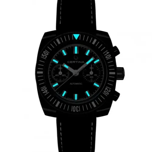 Certina Lederarmband-DS Chronograph Automatic 1968 - C040.462.36.041.00