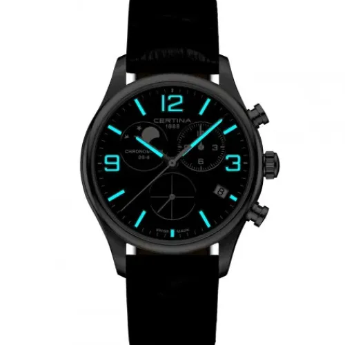 Certina Lederarmband-DS8 Chronograph Moonphase - C033.460.16.047.00