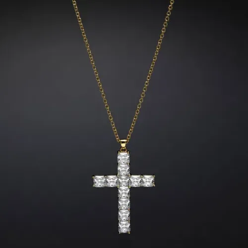 Chiara Ferragni (Kette mit) Kreuz-Croci Halskette - J19AWC16