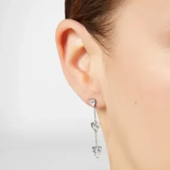 Chiara Ferragni (Kette mit) Herz-Silver Ohstecker - J19AXD23
