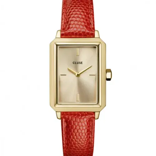 Cluse Lederarmband-Fluette Gold - CW11505