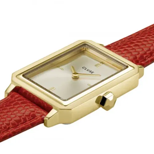 Cluse Lederarmband-Fluette Gold - CW11505