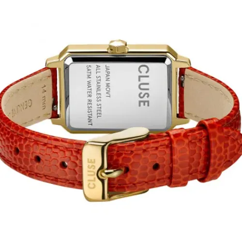 Cluse Lederarmband-Fluette Gold - CW11505