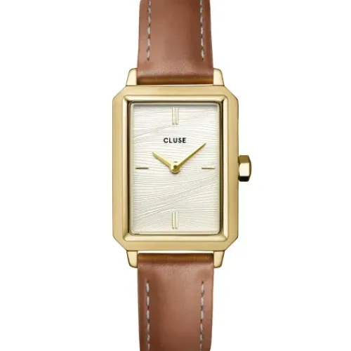 Cluse Lederarmband-Fluette Gold - CW11515