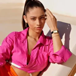 Cluse Lederarmband-Fluette Gold - CW11504