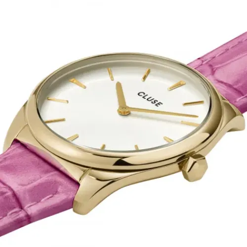 Cluse Lederarmband-Féroce Petite Gold - CW11213