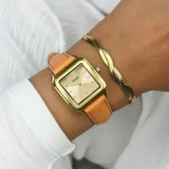Cluse Lederarmband-Gracieuse Petite Gold - CW11808