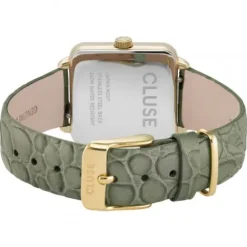 Cluse Lederarmband-La Tétragone Gold Alligator - CW0101207016