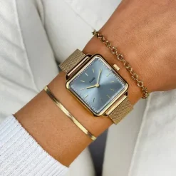 Cluse Metallarmband-La Tétragone Mesh Gold - CW10310