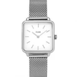 Cluse Metallarmband-La Tétragone Mesh Silver - CW0101207003