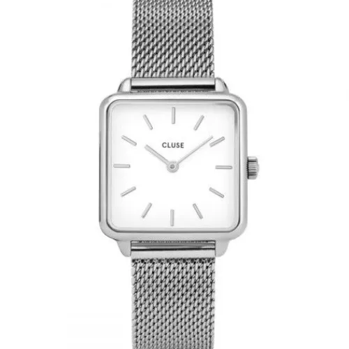 Cluse Metallarmband-La Tétragone Mesh Silver - CW0101207003