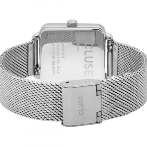 Cluse Metallarmband-La Tétragone Mesh Silver - CW0101207003