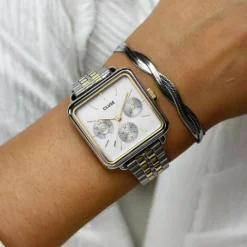 Cluse Metallarmband-La Tétragone Multifunction Bicolor - CW13803