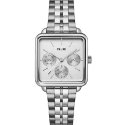 Cluse Metallarmband-La Tétragone Multifunction Silver - CW13802