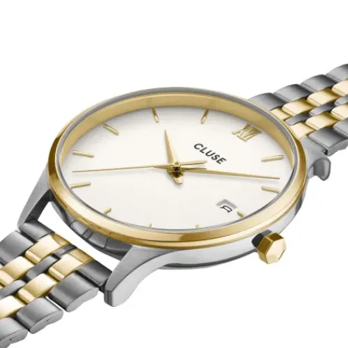 Cluse Metallarmband-Minuit Date Bicolor - CW14302
