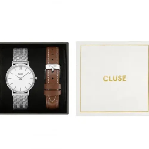 Cluse Metallarmband-Minuit Mesh Gift Box - CG10207