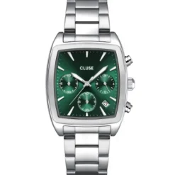 Cluse Metallarmband-Quartaut Chrono Silver - CW52002