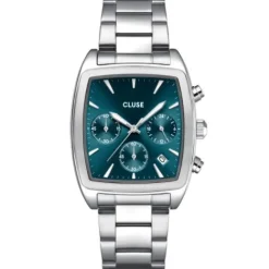 Cluse Metallarmband-Quartaut Chrono Silver - CW52001