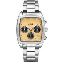 Cluse Metallarmband-Quartaut Chrono Silver - CW52004