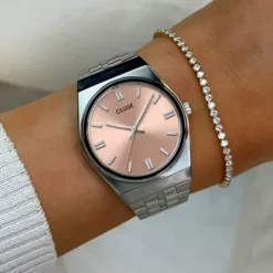 Cluse Metallarmband-Retro 70's Silver - CW35101