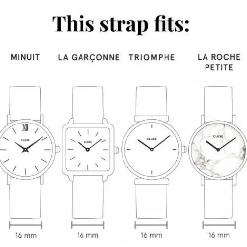 Cluse Uhrenarmbänder-Strap 16 mm - CS1408101044