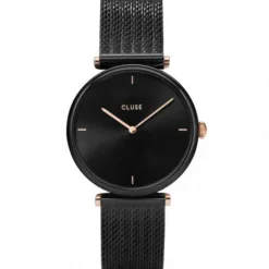 Cluse Metallarmband-Triomphe Mesh Black - CW0101208004