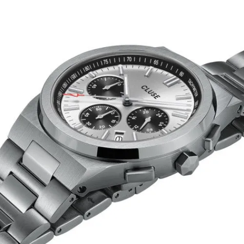 Cluse Metallarmband-Vigoureux Chrono Silver - CW20806