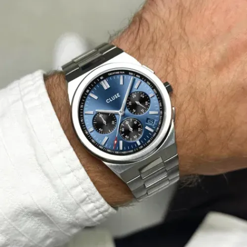 Cluse Metallarmband-Vigoureux Chrono Silver - CW20805