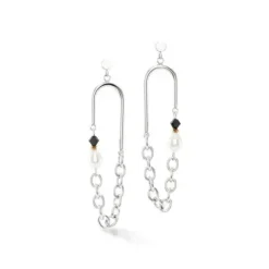 Coeur de Lion Ohrringe-Amulett Boho Pearls Ohrstecker - 1134/21-1318