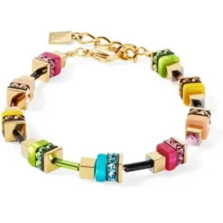 Coeur de Lion Armbänder-Boho Sunset Cube Armband - 4413/30-1516