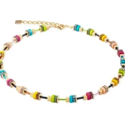 Coeur de Lion Halsketten-Boho Sunset Cube Halskette - 4413/10-1516