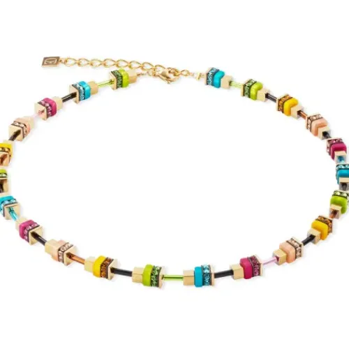 Coeur de Lion Halsketten-Boho Sunset Cube Halskette - 4413/10-1516