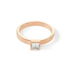 Coeur de Lion Ohrringe-Brilliant Square Small Ring - 0501/40-1822