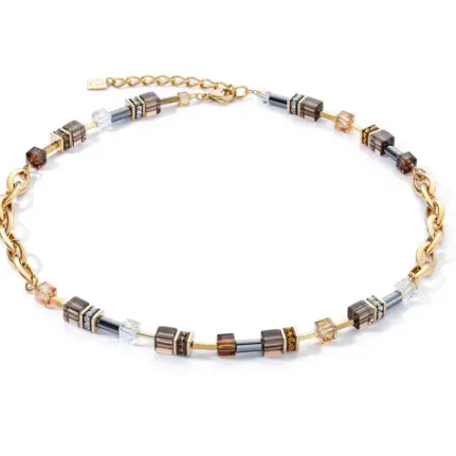 Coeur de Lion Halsketten-GeoCube Chunky Chain Halskette - 4524/10-1116