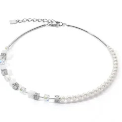 Coeur de Lion Halsketten-GeoCube Precious Fusion Pearls Halskette - 5086/10-1400