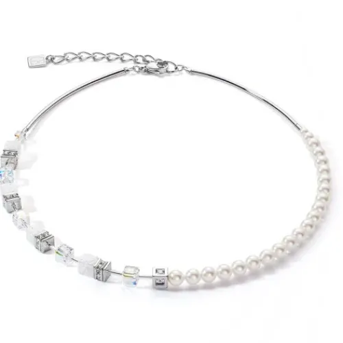 Coeur de Lion Halsketten-GeoCube Precious Fusion Pearls Halskette - 5086/10-1400
