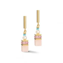 Coeur de Lion Ohrringe-GeoCube Precious Fusion Pearls Ohrstecker - 5086/21-1522