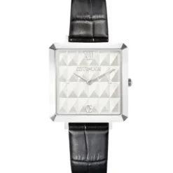 Coeur de Lion Lederarmband-Iconic Cube Spikes - 7660/71-1317