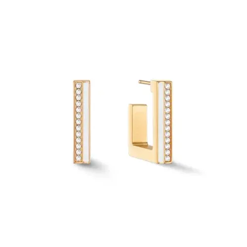 Coeur de Lion Ohrringe-Square Creolen - 0133/21-1416